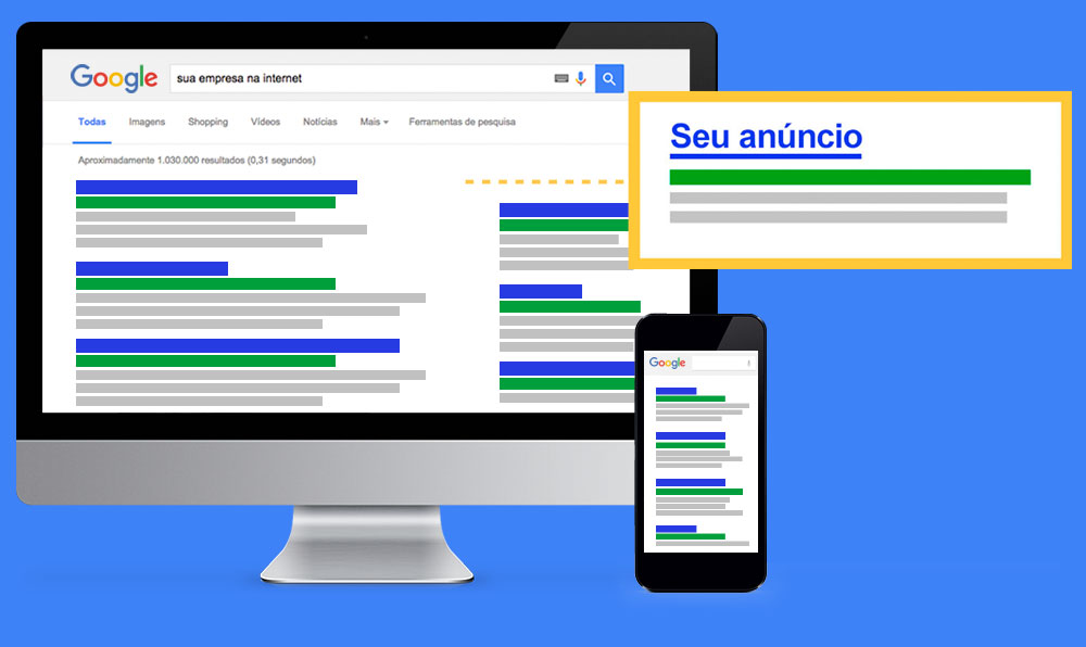 Anúncio no Google